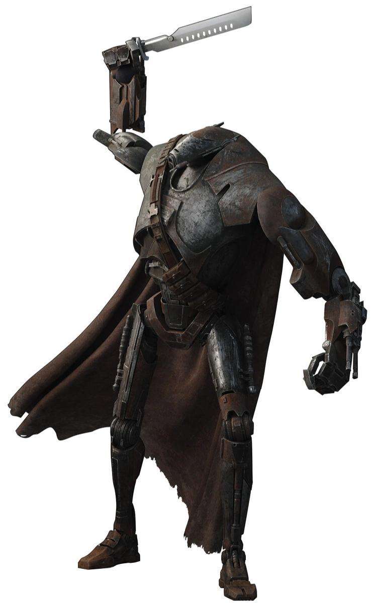 B-2 Mercenary sentry droid series standee.