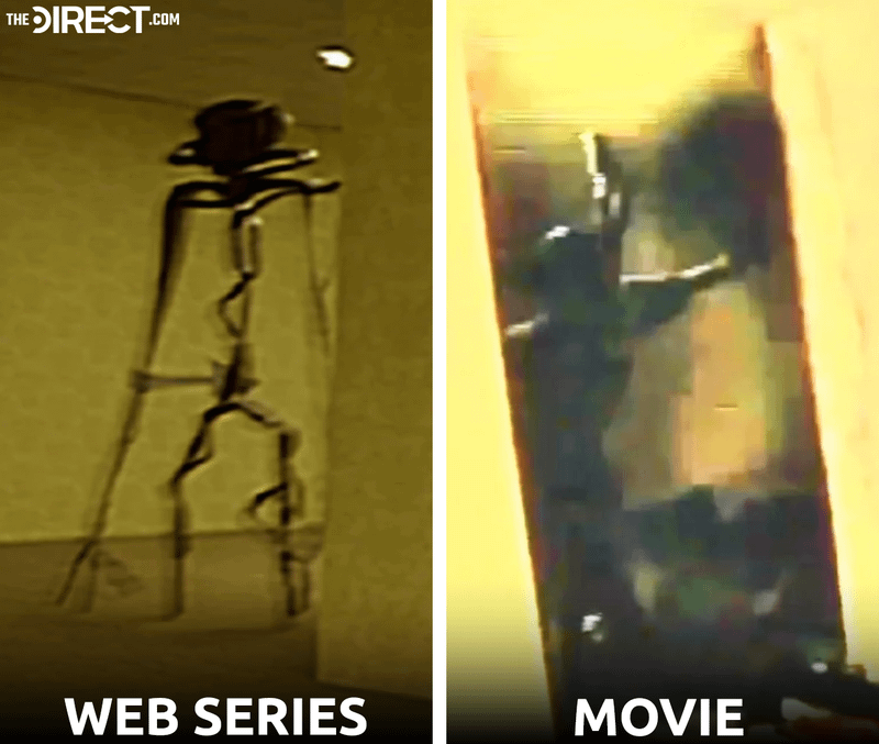 Comparison between The Lifeform in the Backrooms web series and movie.