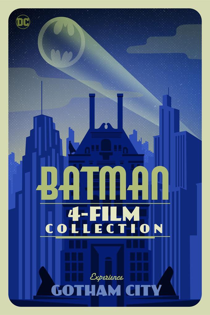 Warner Bros. 4 film collection Batman poster.