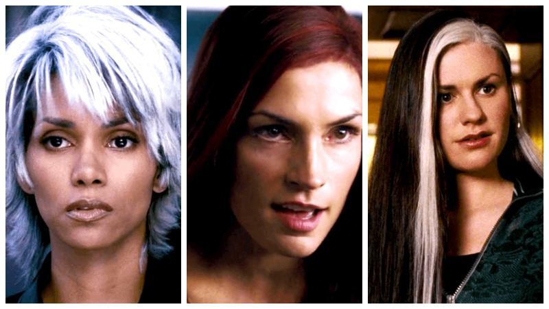 Halle Berry’s Storm, Famke Janssen’s Jean Grey, and Anna Paquin’s Rogue.