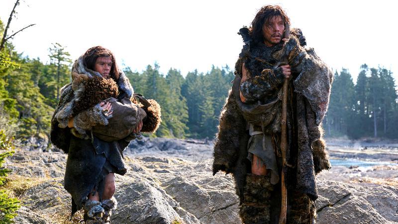 The cavemen in 'In the Blink of an Eye.'