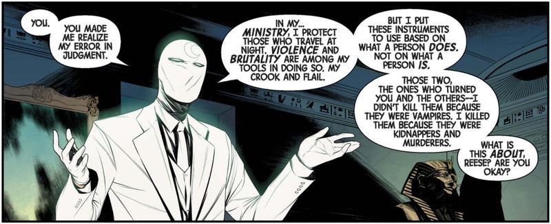 Moon Knight Comic Panel Mr. Knight Travelers