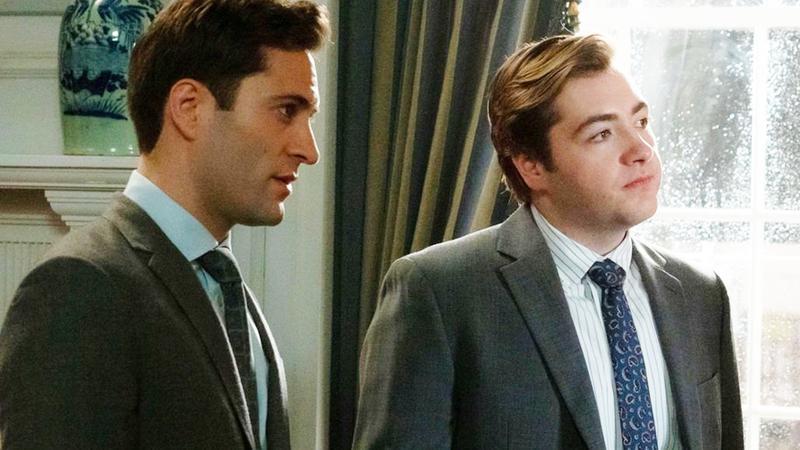 Buck Cashman and Daniel Blake in mayor's office in Daredevil Born Again Season 1.