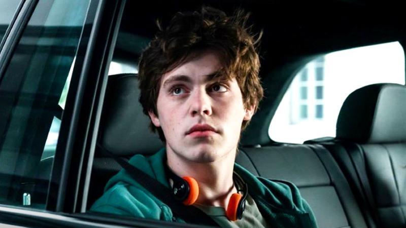 Jack Champion sitting in a car in Retribution