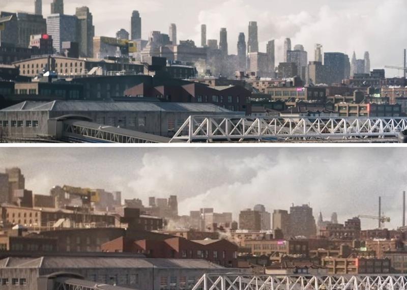 Gotham skyline changed in Clayface teaser vs. trailer.