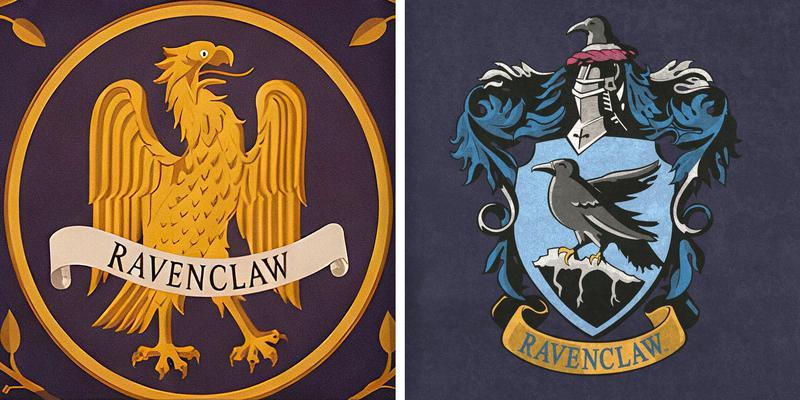 HBO Harry Potter vs movies, Ravenclaw house crest.