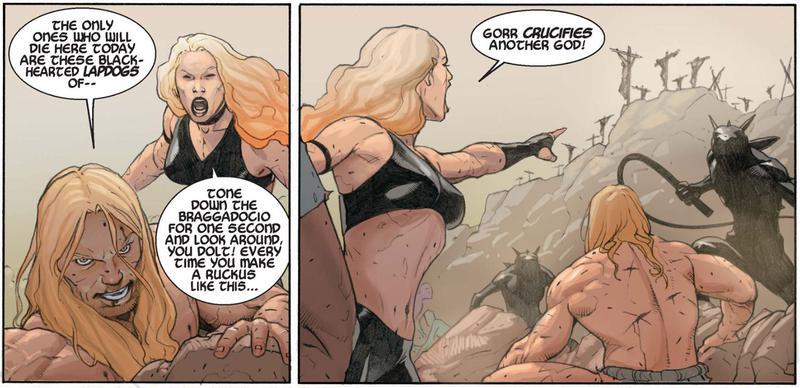 Thor Gorr Comic Panels