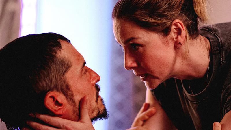 Caitríona Balfe and Orlando Bloom in The Cut
