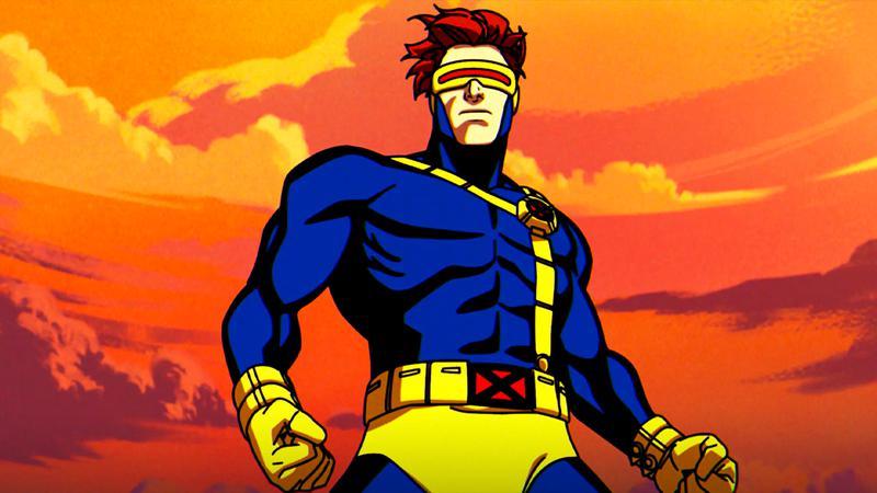 Cyclops standing with a sunset behind him in X-Men '97