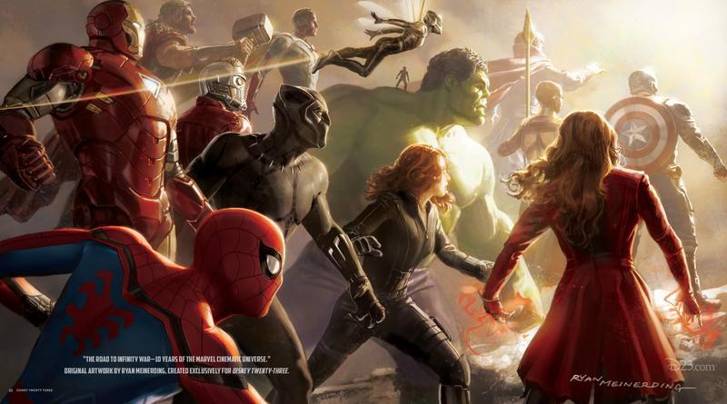 Road to Infinity War art