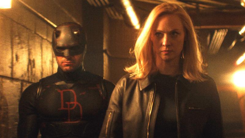 Daredevil and Karen Page in Born Again Season 2.