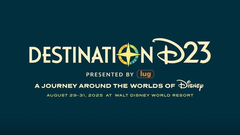 Destination D23 branding featuring the August 29-31 dates