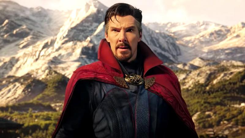 Benedict Cumberbatch as Doctor Strange standing in the mountains in Doctor Strange in the Multiverse of Madness