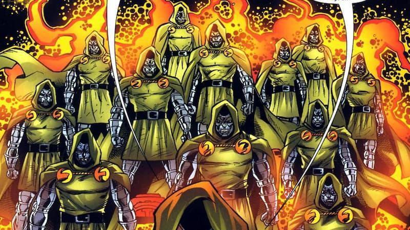 Doctor Doom's menacing Doombots in Marvel Comics.