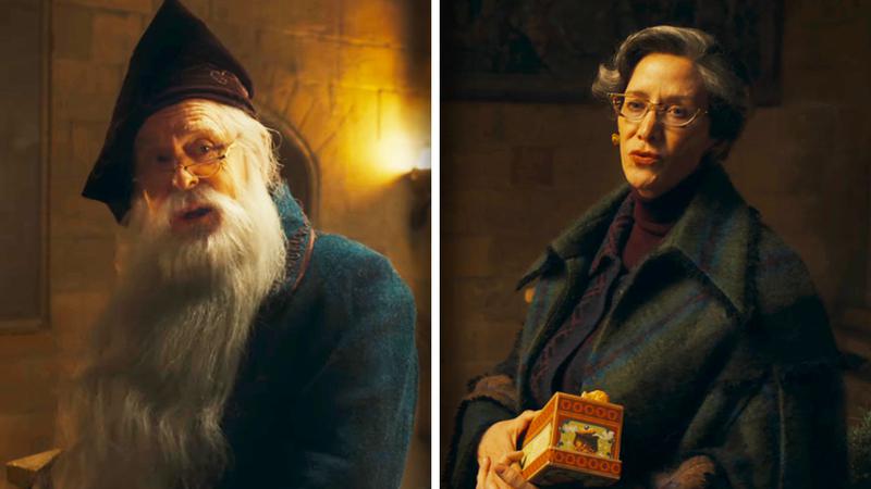 HBO Harry Potter, Dumbledore and McGonagall.