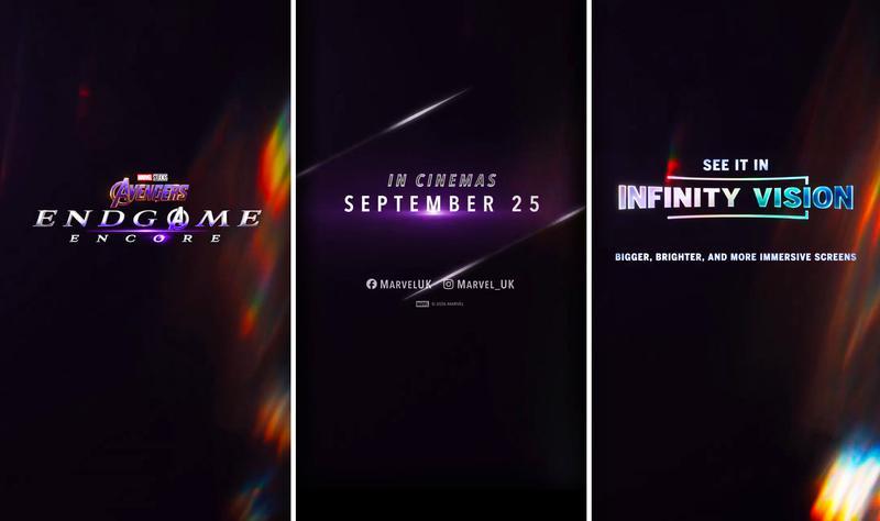 Avengers Endgame Encore, teaser trailer and logo.