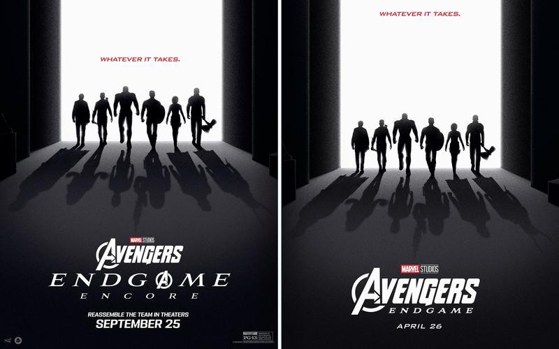 Avengers Endgame Encore Whatever It Takes, Silhouette poster.