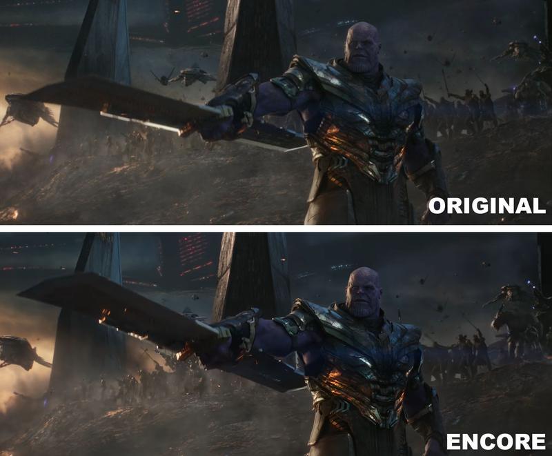 Avengers Endgame vs Avengers Endgame Encore, Thanos final battle.