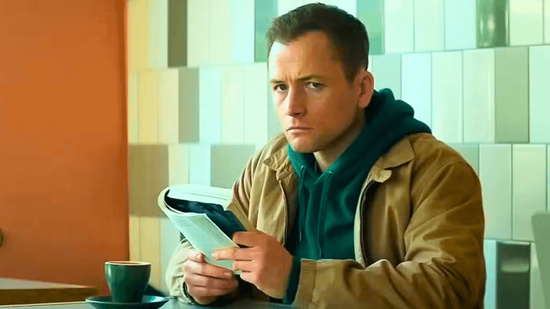 Taron Egerton as Adam Samuels in Everybody Wants to F*ck Me.