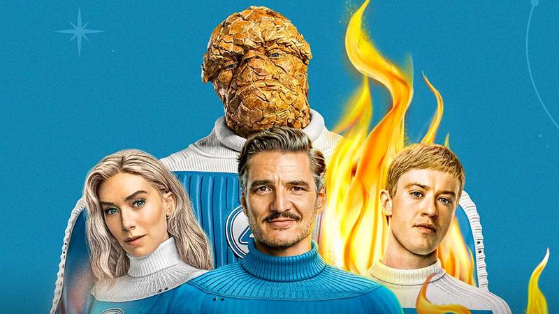 The Fantastic Four standing together in Fantastic Four: First Steps