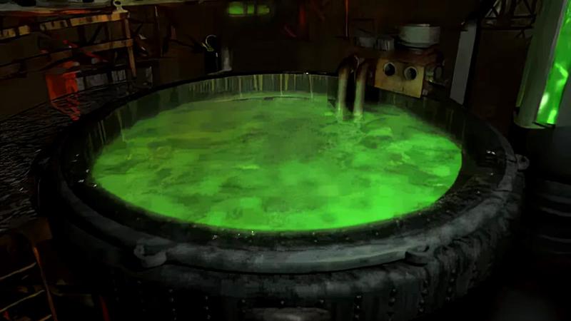 The FEV virus in a vat in Fallout