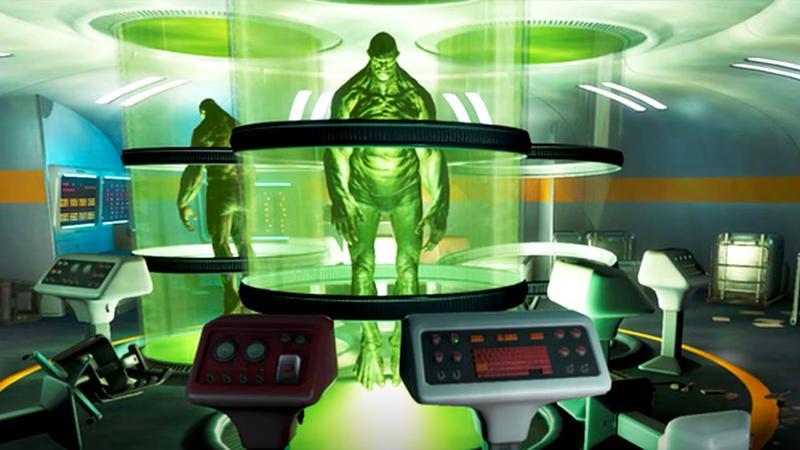 Mutants in a tube in an FEV lab in Fallout