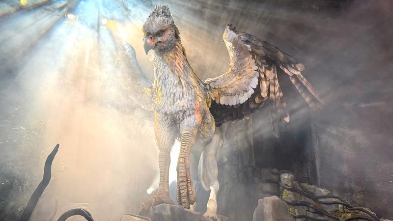 A full shot of the Hippogriff at Fan Fest Nights.