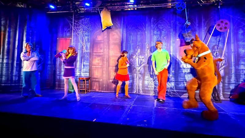 Mystery Inc. at the Scooby-Doo x Universal Monsters Crossover experience.