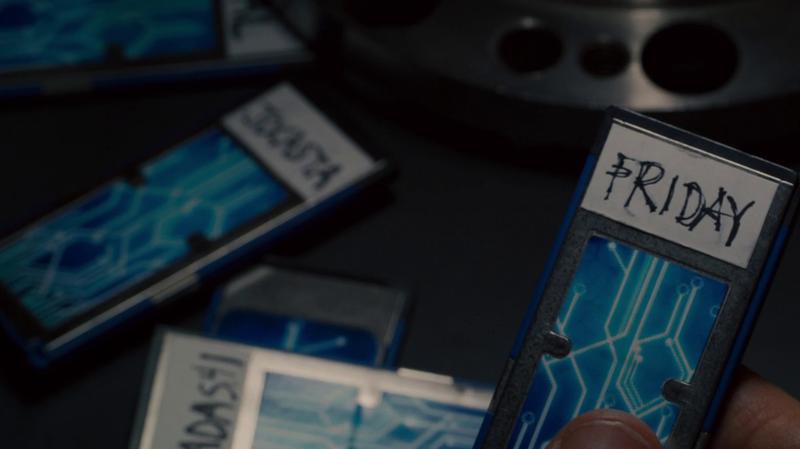 Tony Stark’s collection of AI Chips, including Jocasta 