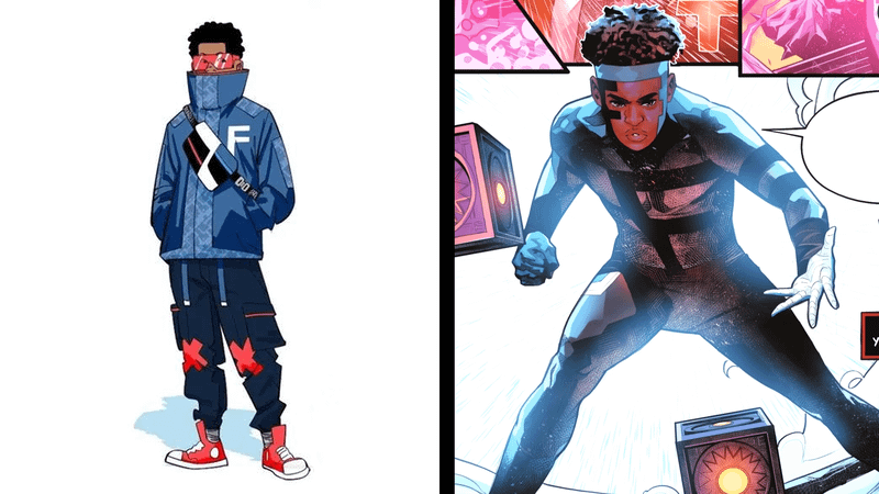 Comparison between Fairplay's new and old costume.