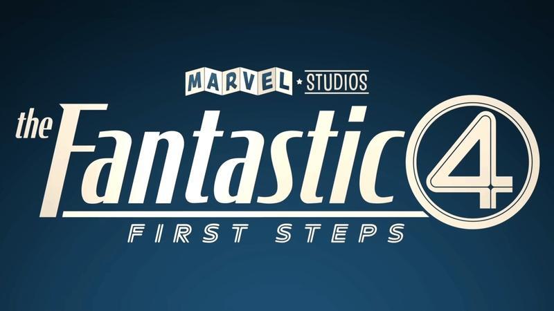 The Fantastic Four: First Steps Marvel Movie logo.
