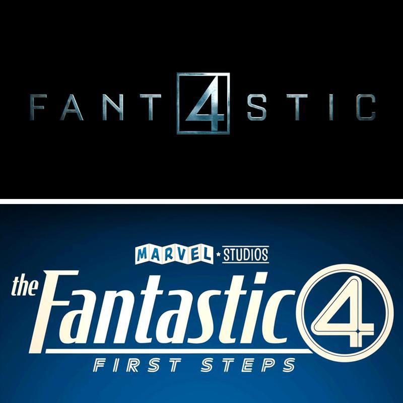 Fantastic Four 2015 logo vs Fantastic Four First Steps logo.