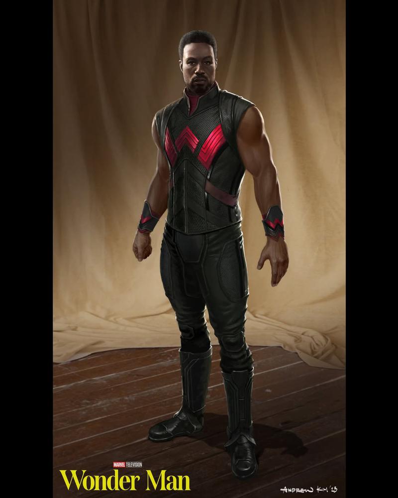 Wonder Man's rejected design in the Disney+ show.