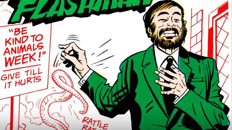 Funky Flashman in a green suit in DC Comics