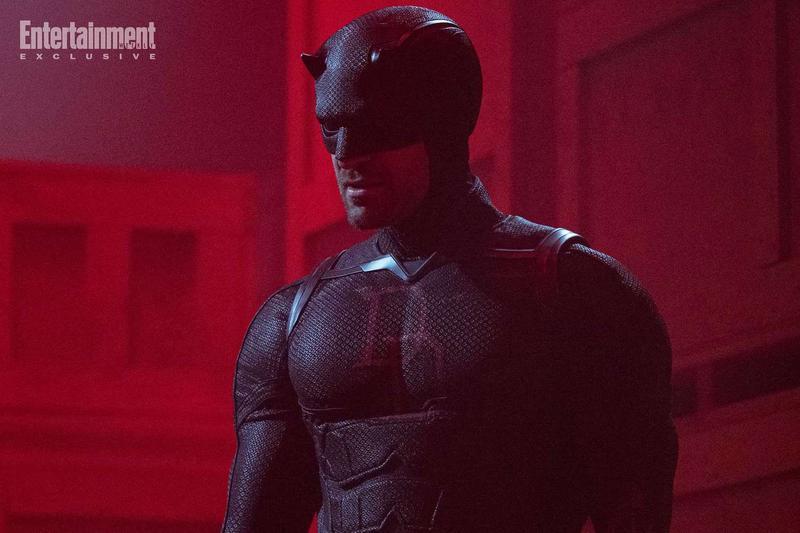 Charlie Cox as Daredevil in an all black suit in Daredevil: Born Again