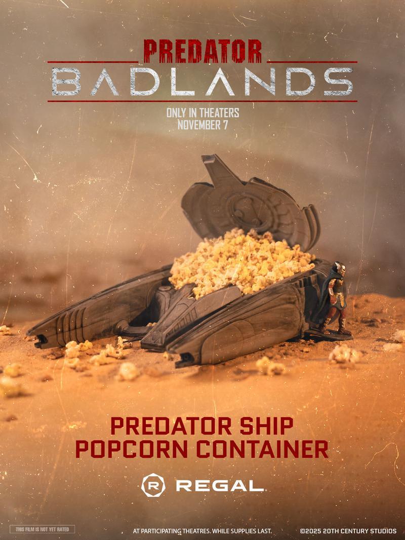 Predator Badlands ship popcorn bucket