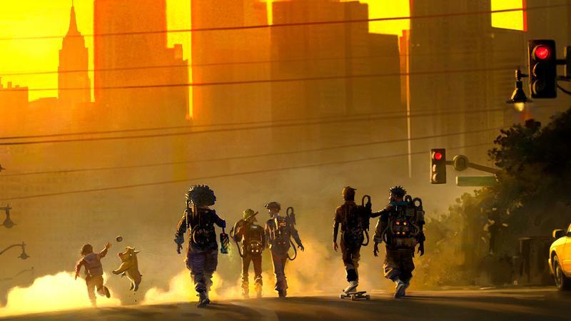 Ghostbusters: Night Shift cast walking in NYC.