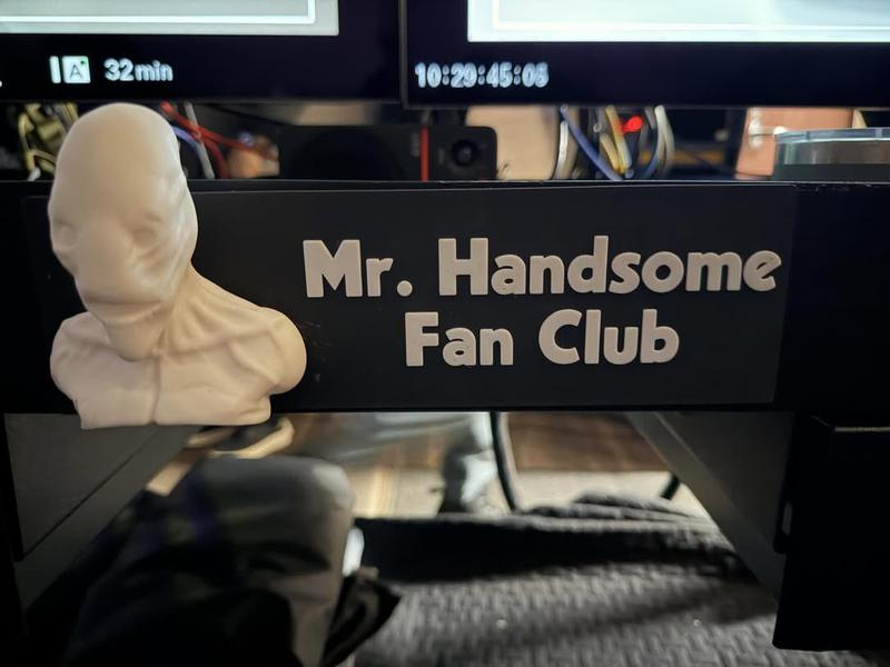 Mr. Handsome fan club photo.