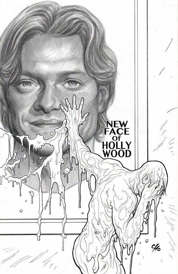 Frank Cho's Clayface movie variant cover.