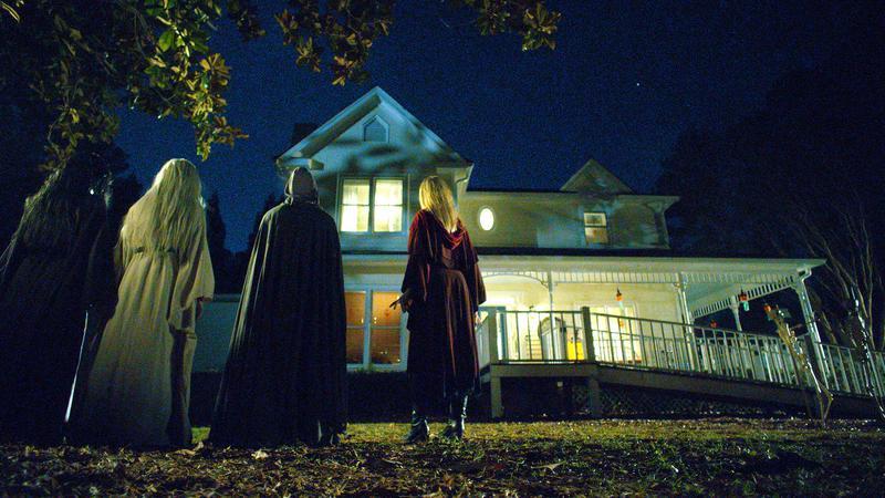 The coven of witches waiting to break into the house.