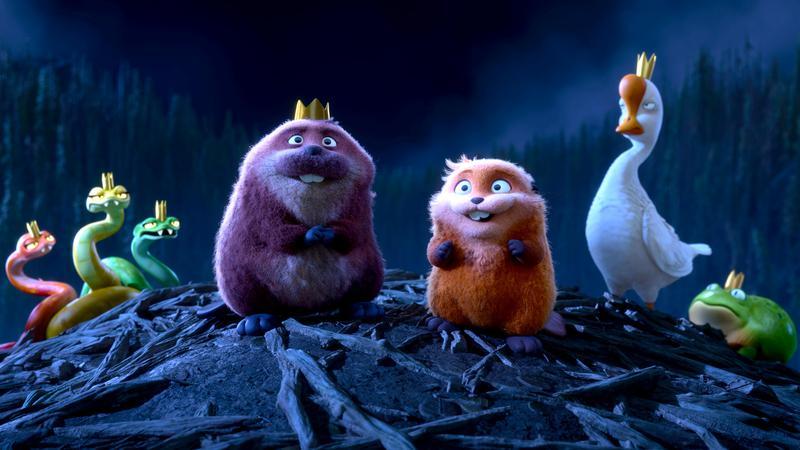 King George, Mabel, and the leaders of the animal kingdom in Hopper.