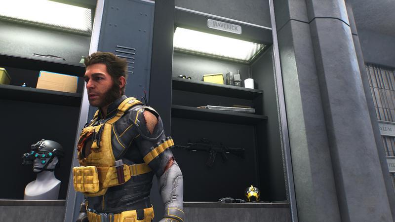 Maverick's locker.