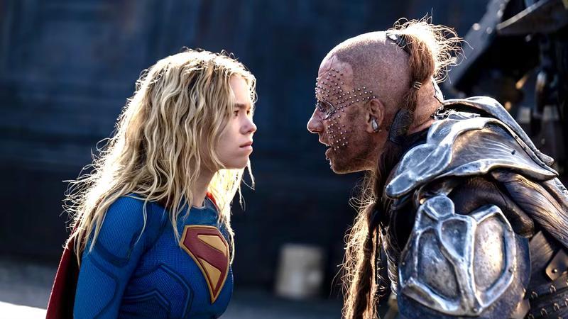 Supergirl staring at Krem in Supergirl 2026.