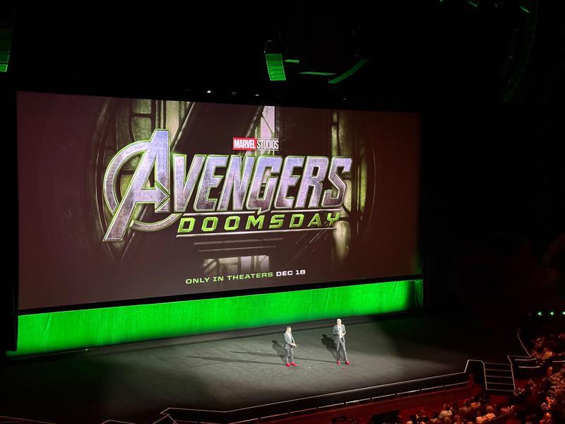 Avengers: Doomsday logo at CinemaCon.