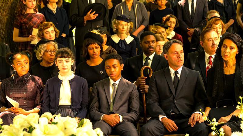 Attendees at Rich's funeral in Welcome to Derry.