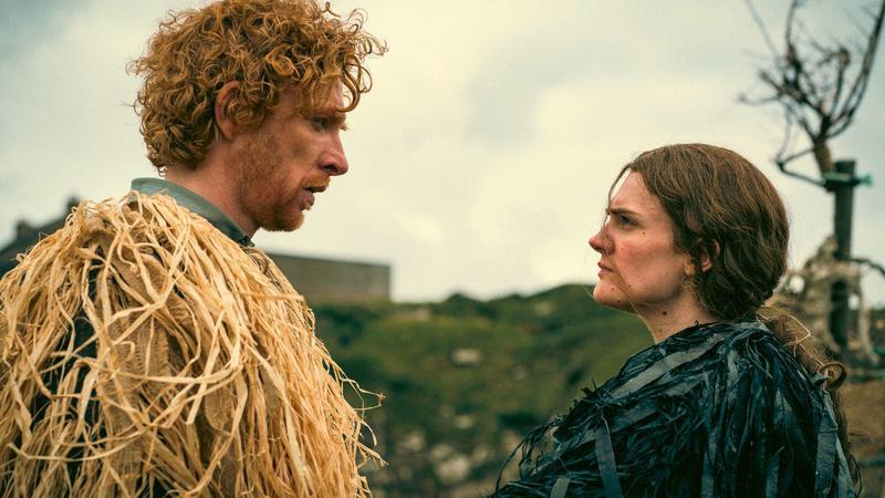 Domhnall Gleeson and Gayle Rankin in The Incomer.