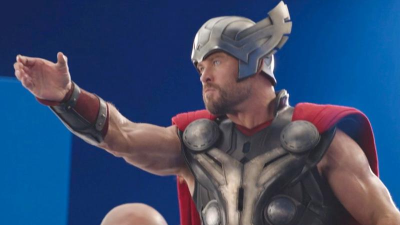 Chris Hemsworth Thor, Avengers Infinity Defense helmet and suit.