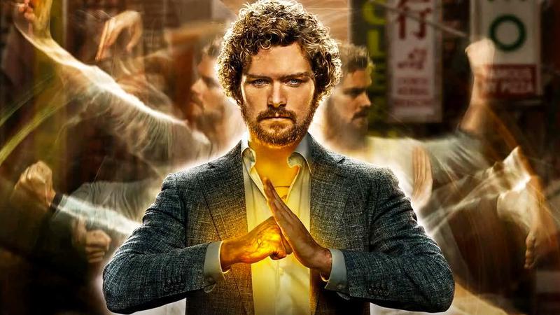 Finn Jones as Iron Fist posing with his fists together in Iron Fist