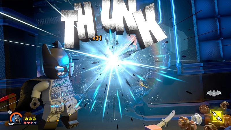 LEGO Batman in combat.