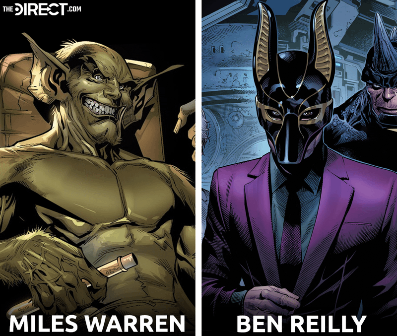 Comparison between Miles Warren and Ben Reilly's Jackals.